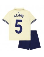 Everton Michael Keane #5 Venkovní dres pro děti 2025-26 Krátký Rukáv (+ trenýrky)
